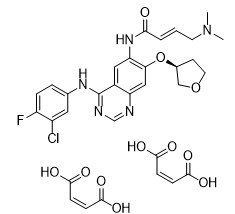 Afatinib Dimaleate CAS नंबर 850140-73-7 हल्का पीला पाउडर शुद्धता 99% C32H33ClFN5O11