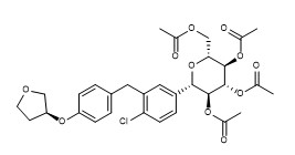 Acetoxy Empagliflozin CAS नंबर 915095-99-7 शुद्धता 98% सफेद पाउडर C31H35ClO11