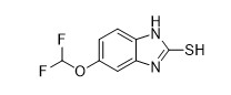 5-Difluoromethoxy-2-Mercapto-1H-Benzimidazol CAS नंबर 97963-62-7 व्हाइट या ऑफ व्हाइट क्रिस्टलीय पाउडर एपीआई इंटरमीडिएट