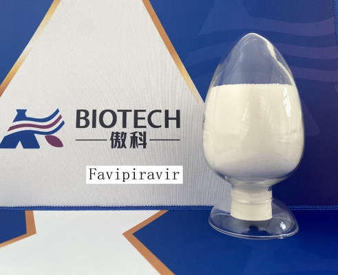 Favipiravir CAS 259793-96-9 शुद्धता 99% हल्के पीले से सफेद जैसे क्रिस्टलीय पाउडर C5H4FN3O2