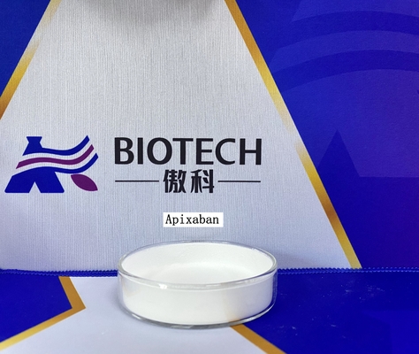 Apixaban CAS संख्या 503612-47-3 सफेद क्रिस्टलीय पाउडर C25H25N5O4 शुद्धता 99% एपीआई इंटरमीडिएट