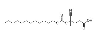 4-Cyano-4-dodecylsulfanylcarbothioylsulfanylpentanoic acid CAS No. 870196-80-8 C19H33NO2S3 सफ़ेद से पीला ठोस