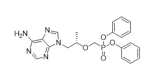 S-Diphenyl 1-6-amino-9H-purin-9-yl propan-2-yl oxy methyl phosphonate for TFA Pale Yellow Powder M.W 439.41 शुद्धता 95%