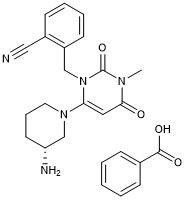 एलोग्लिप्टिन बेंजोएट कैस नं 850649-62-6 शुद्धता 99% C25H27N5O4 सफेद या अर्ध-सफेद क्रिस्टलीय पाउडर