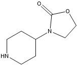 3- ((पीपीरेडिन-4-वाईएल) ऑक्साजोलिडिन-2-वन एपीआई मध्यवर्ती CAS 164518-96-1 हल्का पीला ठोस
