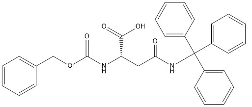Z-Asn (Trt)-OH अमीनो एसिड डेरिवेटिव कैस नं। 132388-57-9 शुद्धता 98% C31H28N2O5