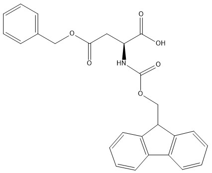 98% शुद्धता अमीनो एसिड डेरिवेटिव कैस 86060-84-6 Fmoc-Asp (OBzl)-OH C26H23NO6
