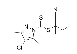 बेड़ा अभिकर्मक 2'-Cyanobutan-2'-yl-4-क्लोरो-3,5-डाइमिथाइलपायराज़ोल-1-कार्बोडिथियोएट C11H14ClN3S2 शुद्धता 95%