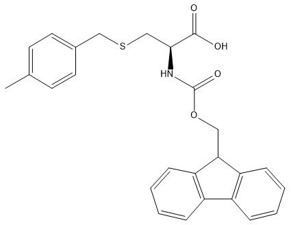 शुद्धता 98% अमीनो एसिड डेरिवेटिव कैस 136050-67-4 Fmoc-Cys(4-MeBzl)-OH C26H25NO4S