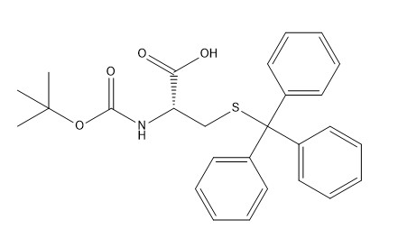 98% अमीनो एसिड डेरिवेटिव CAS 21947-98-8 Boc-Cys(Trt)-OH C27H29NO4S पाउडर