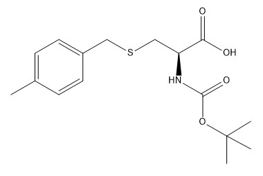 शुद्धता 98% अमीनो एसिड डेरिवेटिव CAS 61925-77-7 Boc-Cys(Mbzl)-OH सफेद से सफेद पाउडर C16H23NO4S