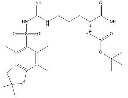 शुद्धता 98% अमीनो एसिड डेरिवेटिव CAS नं 186698-61-3 Boc-D-Arg (Pbf)-OH C24H38N4O7S