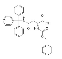 शुद्धता 98% अमीनो एसिड डेरिवेटिव कैस नं। 200259-87-6 Z-D-Asn (Trt)-OH C31H28N2O5